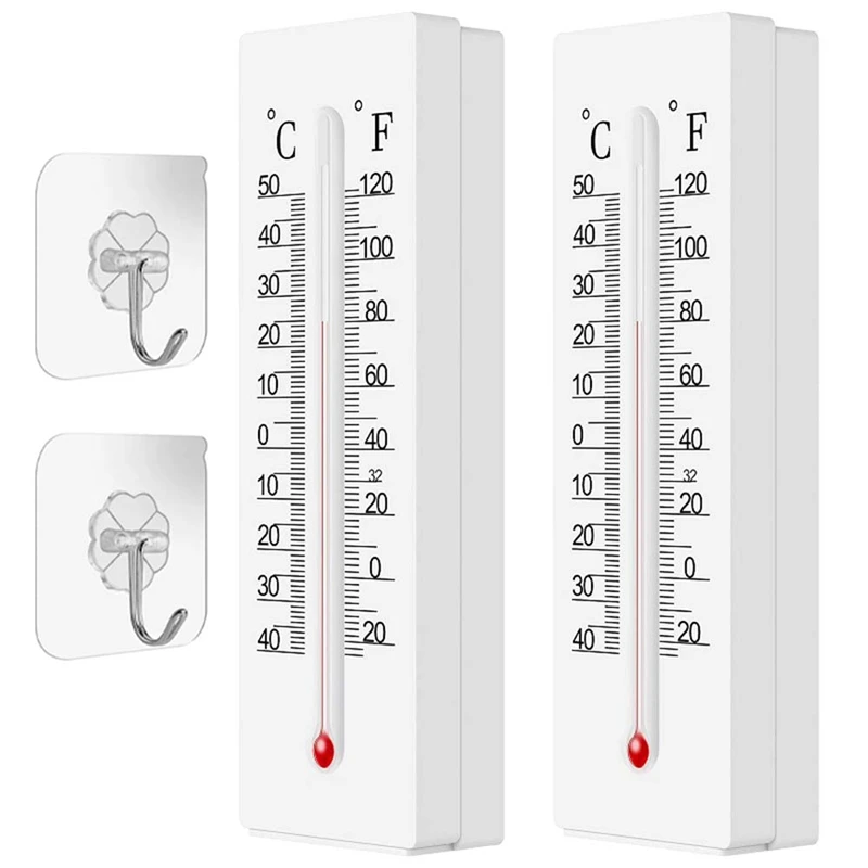 

2Pcs Security Thermometer Keys Lock Boxes Wall Mounted Key Secret For Coin Money House Spare Keys Storage Box With Hook Durable