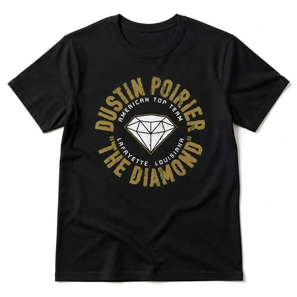 Dustin Poirier The Diamond Men T Shirt 100% Cotton Clothing Fun Short Sleeve Tee Gift T-Shirts