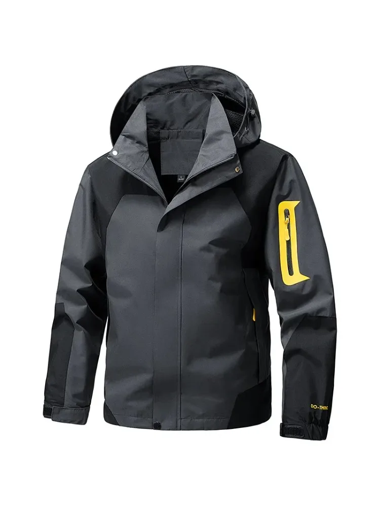 

Весенне-осенняя походная одежда, модное однослойное пальто, уличная мужская легкая водонепроницаемая ветрозащитная куртка