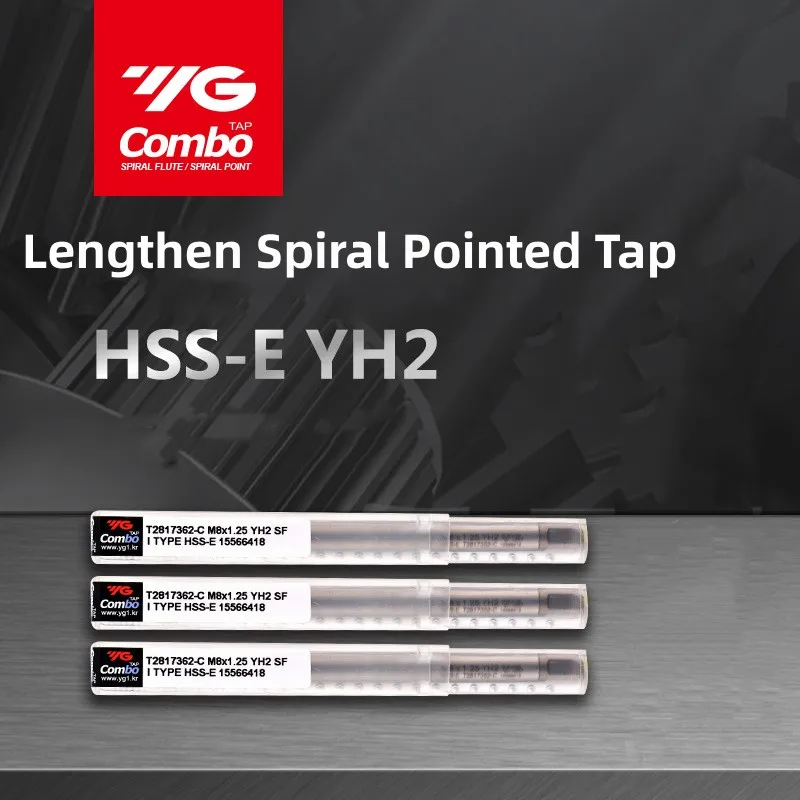 

South Korea YG HSSE Metric Lengthen Spiral Pointed Tap M3/M4/M5/M6/M8/M10/M12*100/150mm Machine Screw Thread Taps