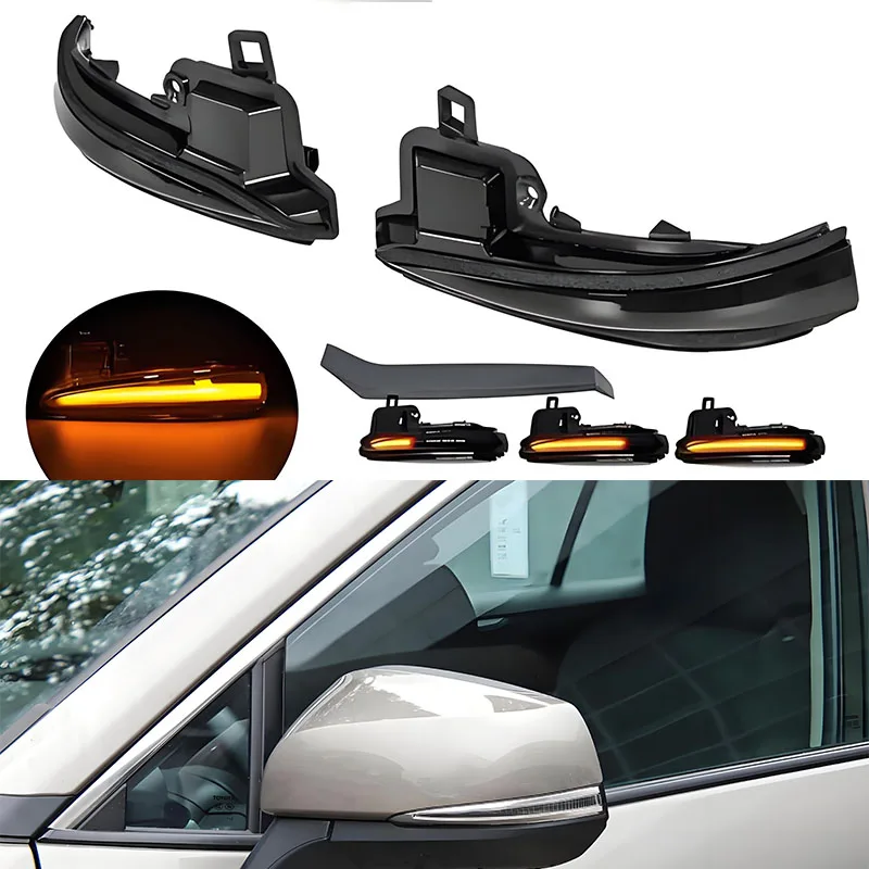 

Rearview mirror turn signal is applicable For the 2022 model of Toyota Hanlan Da rearview mirror flowing turn signal.