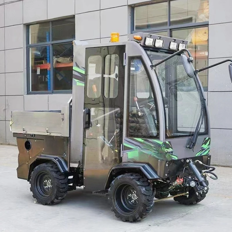 Heavy Duty Snow Blower Tractor with Fully Enclosed Climate Controlled Cab Motor-driven Snow Removal Machine