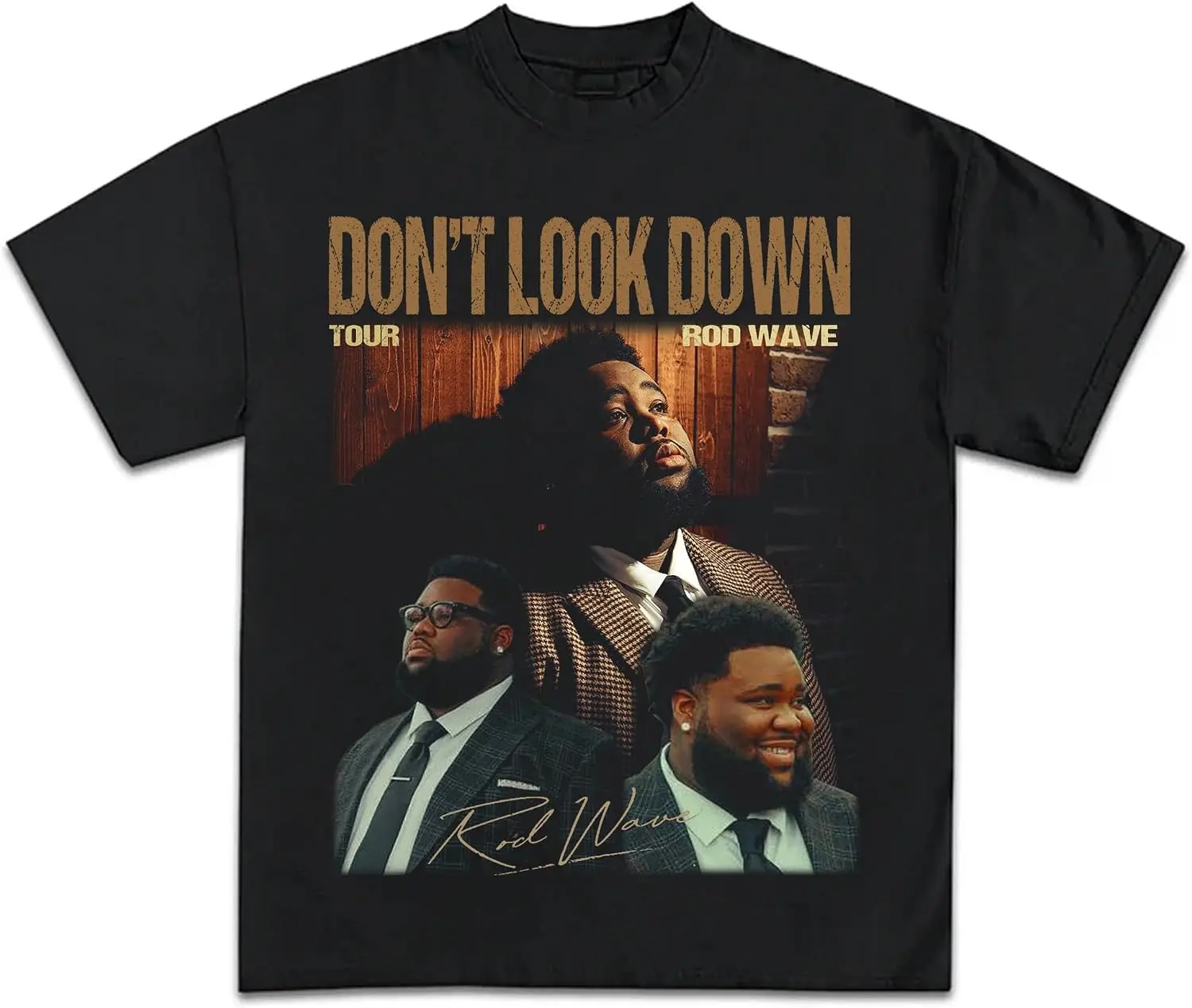 Rod Don't Look Down Tour 2026 Shirt Vintage Rapper Graphic Tee Hip Hop Concert T-Shirt Fun 100% Cotton Short-Sleeve Shirt – A