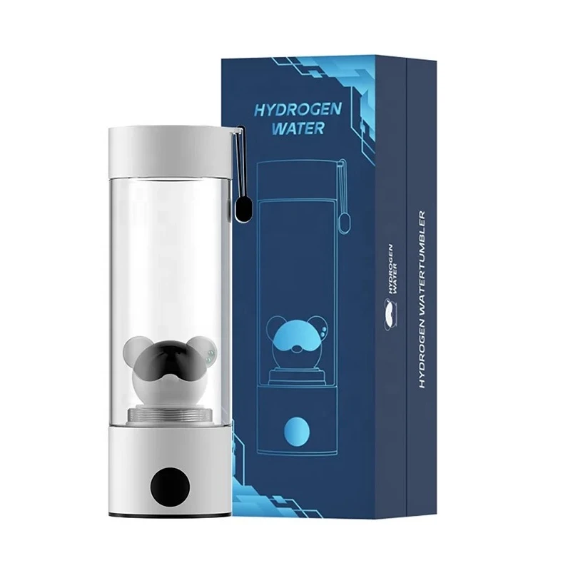 

300ml Electric/Battery-Powered Hydrogen Water Generator Bottle 5000ppb PEM Platinum Titanium Customized Design with Bear Logo