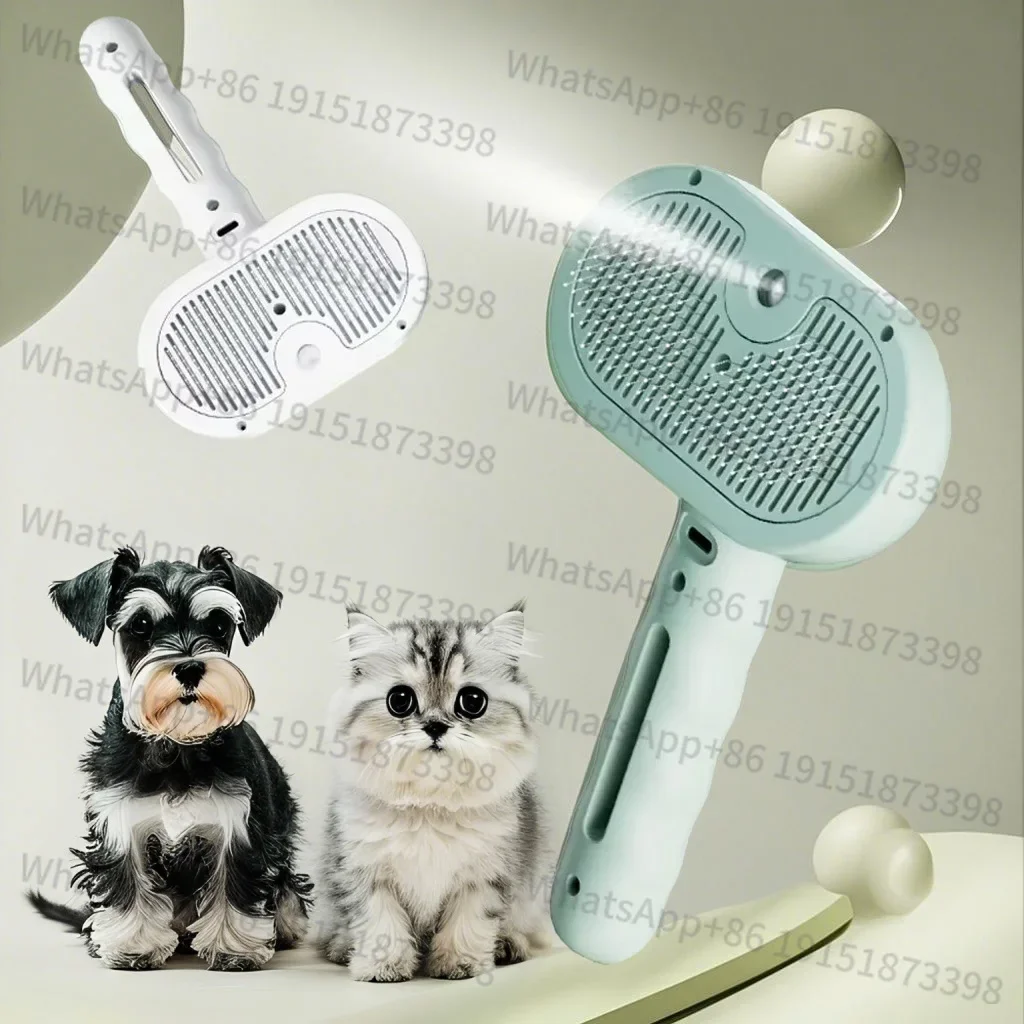 Pet Spray Hair Comb Pet Hair Remover Cleaning Brush Cats Grooming Dog Accessories Tools Dematting Water Mist Humidifier Comb