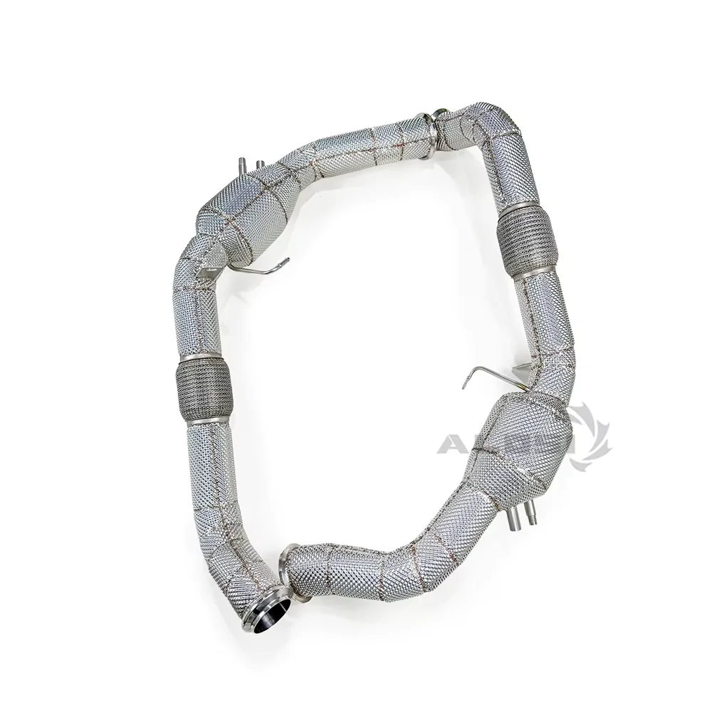 

Stainless with Heat Shield No Engine Fault Light for Porsche Panamera 2.9T 971 2019-2023 High-flow Exhaust System Front Pipe