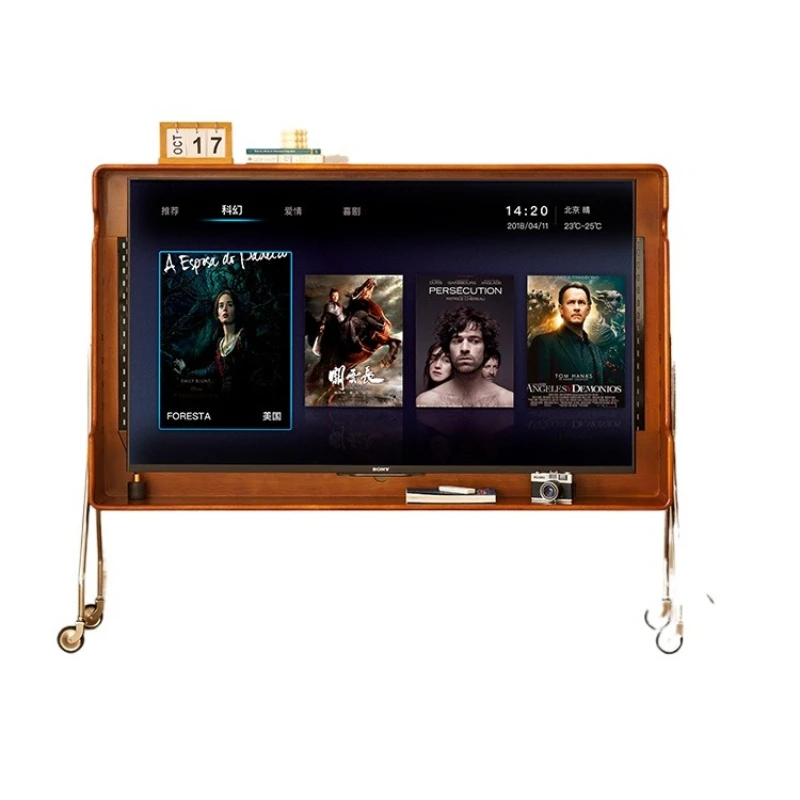 

Removable TV cabinet bracket, retro cherry wood solid wood small apartment bedroom living room antique