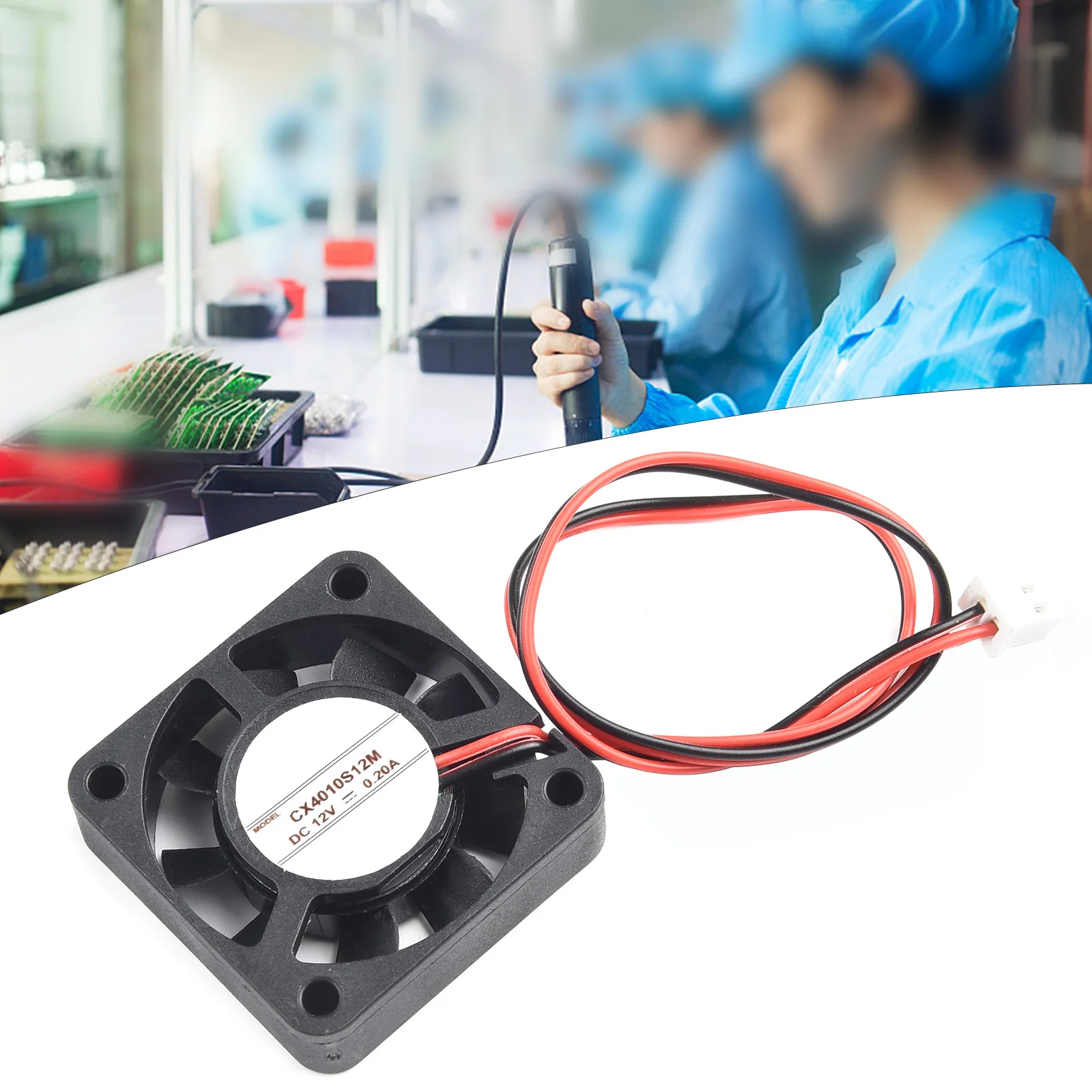 Ventilador de refrigeración sin escobillas de 4010 CC con eficiencia energética, adecuado para cojinete de aceite, funcionamiento sin ruido, fácil instalación