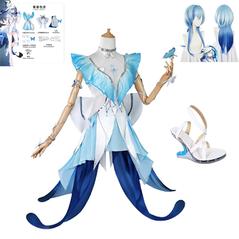 زي The Shorekeeper التأثيري Wuthering Waves فستان جميل زي نسائي بدلة ألعاب لحفلات الهالوين لعب الأدوار #1