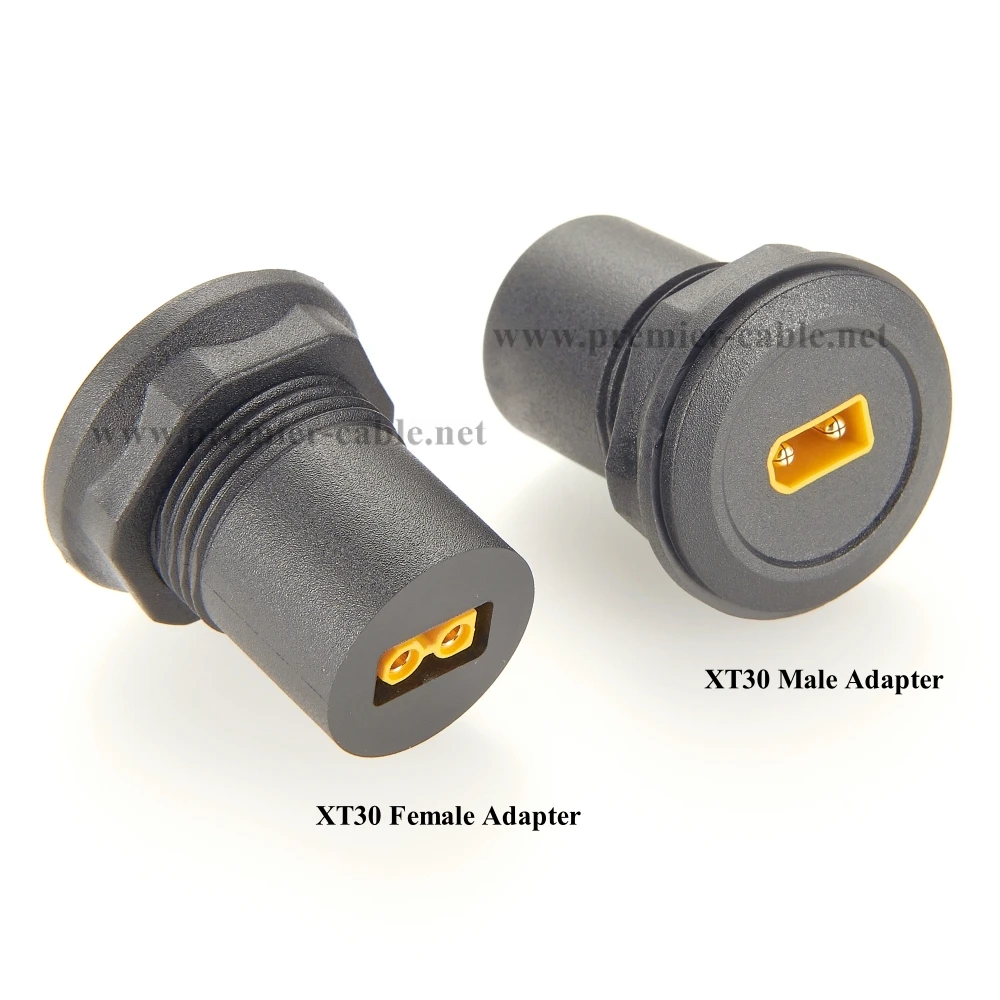 XT30 Male to Female Round Panel Mount Adapter XT30 RC Battery Charging Wireless Connector for RC Car FPV Drone Model Airplane - Image 2