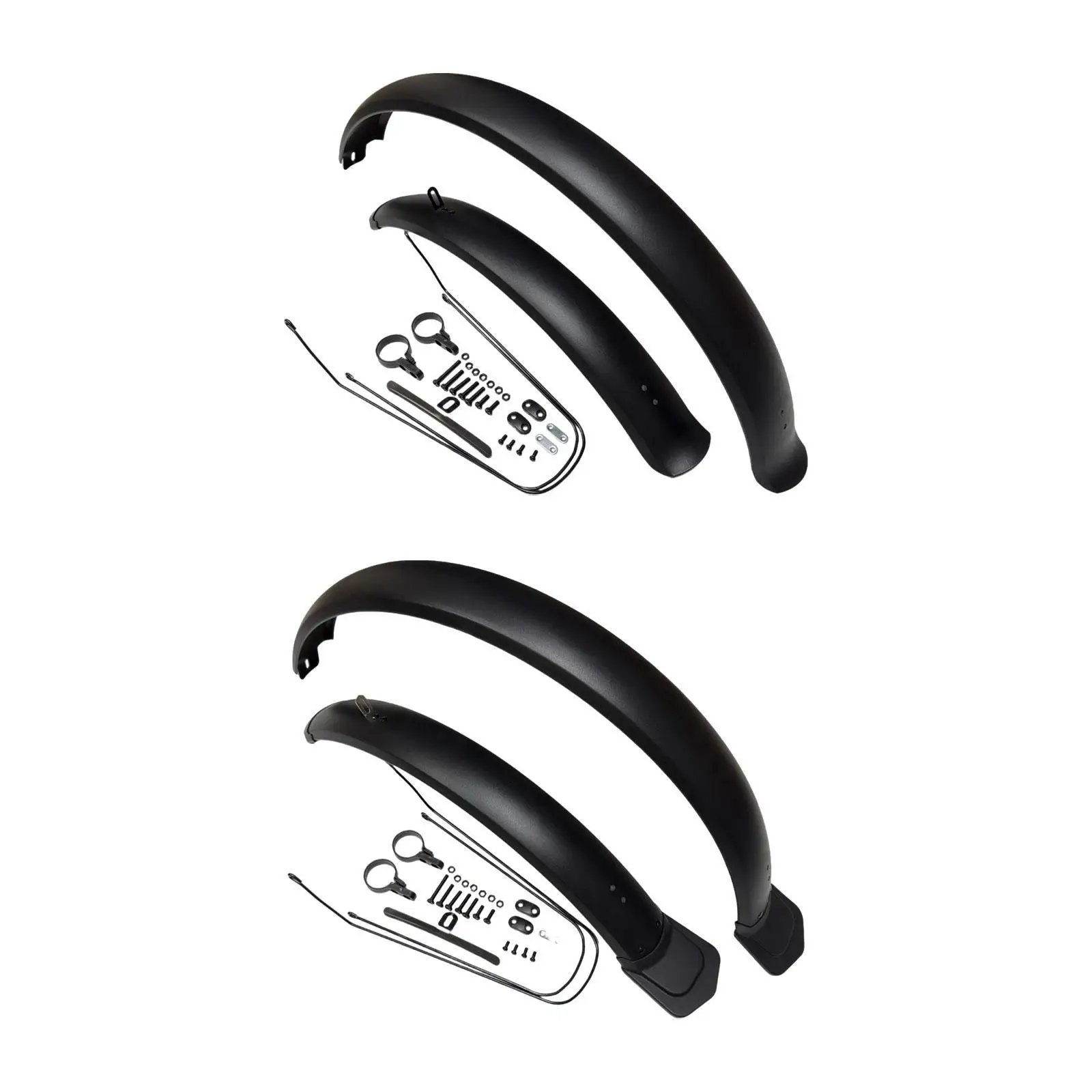 

Bike Mudguard 26" Easy Installation Lightweight Sturdy Mudflap Mud Guard Front and Rear Set Components Parts Replacement Repair
