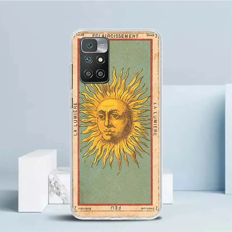 Tarot Cards Reading Art Soft Cover for Redmi 12 12C 10 10A 10C 9 9A 9C 9T Print Phone Case 8 8A 7 7A K20 6 Pro 6A S2 K40 Pattern