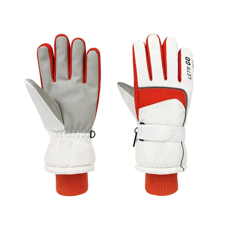 

Thermal Ski Gloves Women Winter Touchscreen Men Riding Gloves Waterproof Snow Gloves Thick Fleece Lining for Outdoor Sports