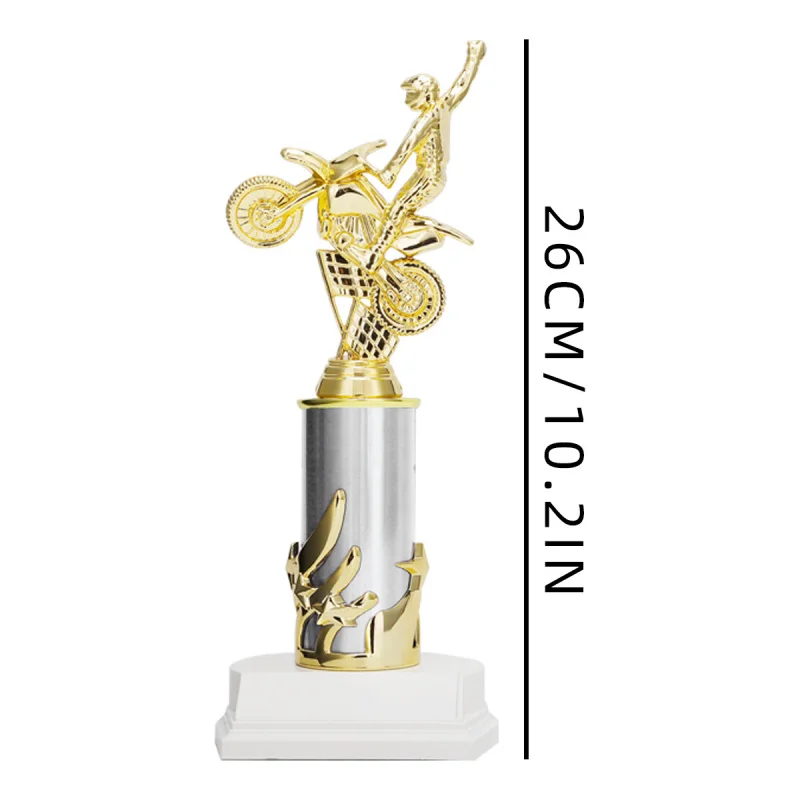 Customized motorcycle pillar trophy for the World Superbike Championship commemorative item