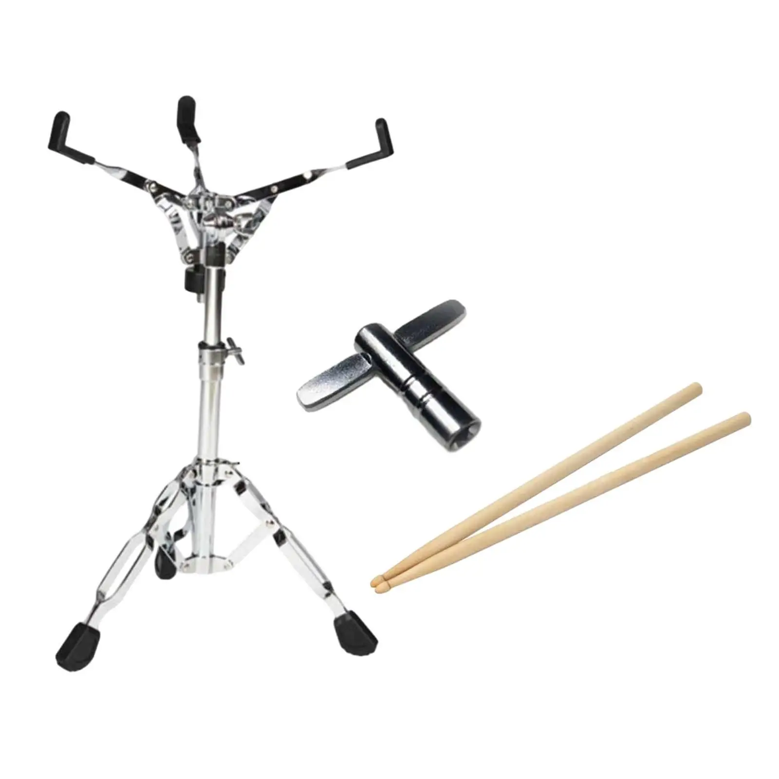 Snare Drum Stand Nonslip Adjustable Knob Drum Bracket Double Braced Tripod for Performance Music Room Stage Concert Practice