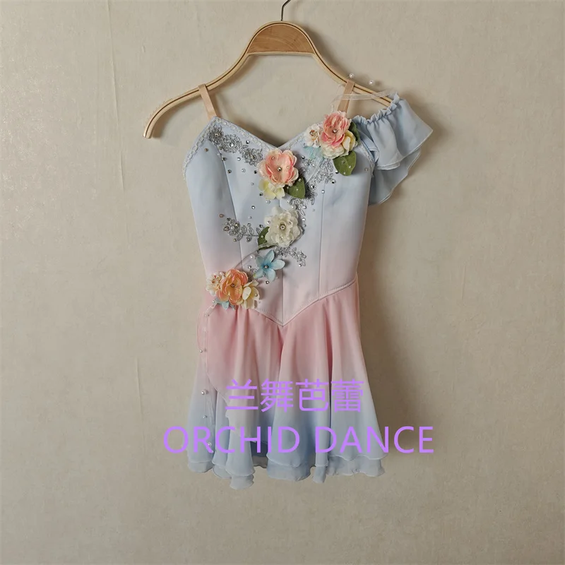 

BT01707 Professional Custom Size Kids Girls Stage Dance Performance Wear Costumes Pink Lyrical Ballet Dress