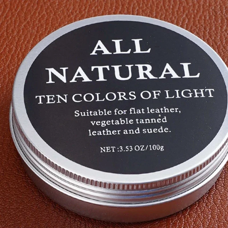 100ml Leather Care Cream Practical Leather Repair Maintenance Cream Leathercraft Mink Oil Cream for Leather Shoes Bags