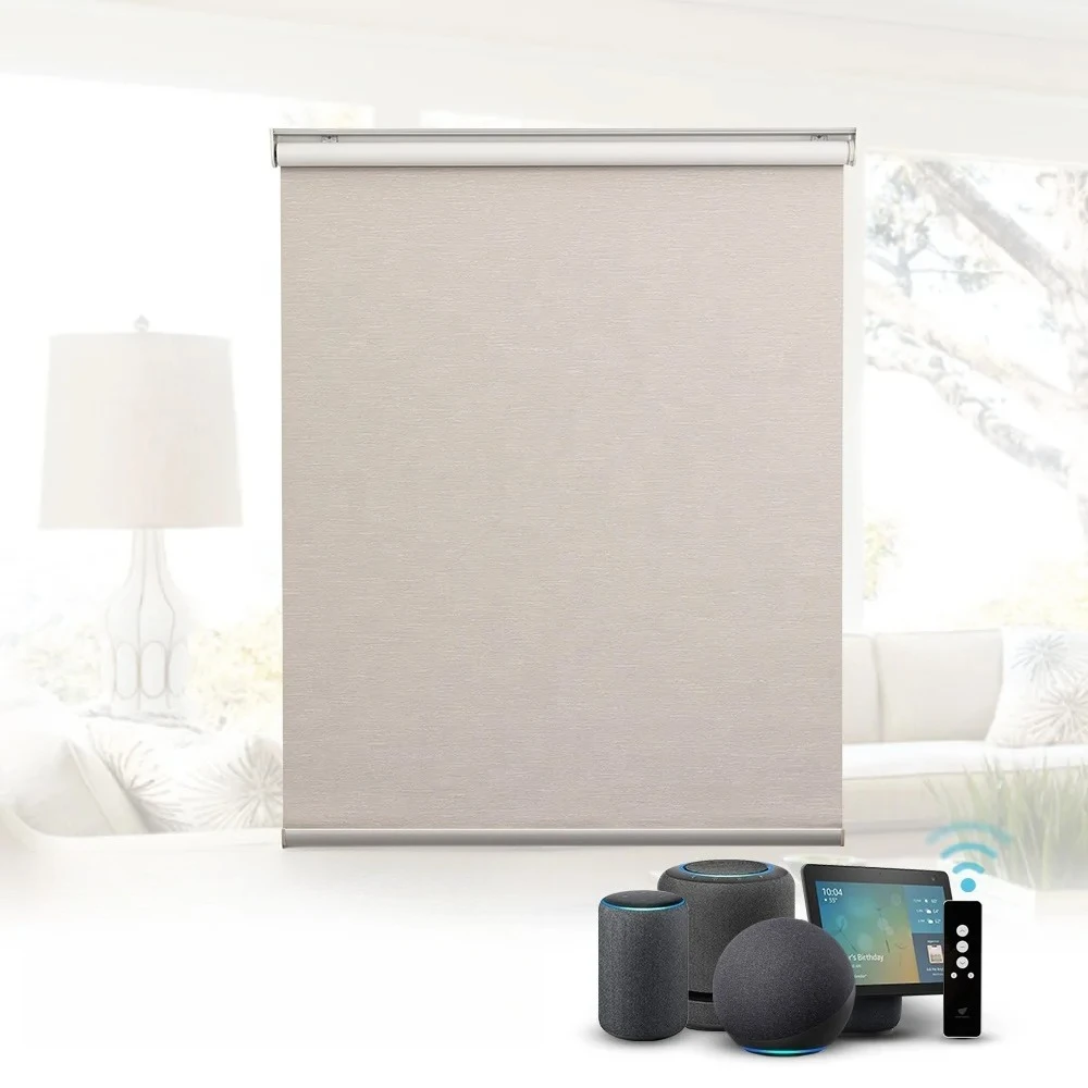 

Smart Life Remote Control Google Drive Roller Blinds Blackout Blind Shade Curtain Kits Zip Screen