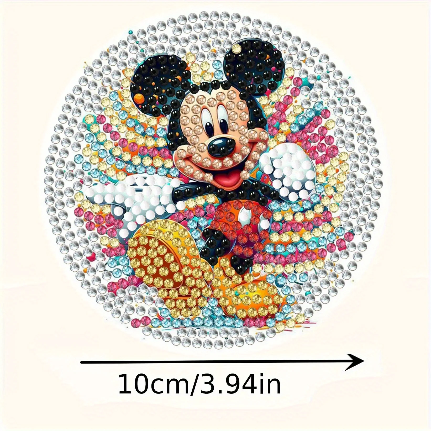 Diamond Painting DIY Cartoon Mouse Insulation Coaster Wood material Includes bracket Handicrafts point Drill Decoration Coaster
