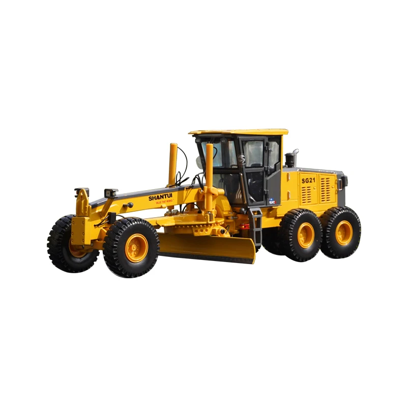 1:35 Original Mountain Push SG21-3 Grader, Mountain Push Grader Model Mechanical Engineering Vehicle Alloy Model