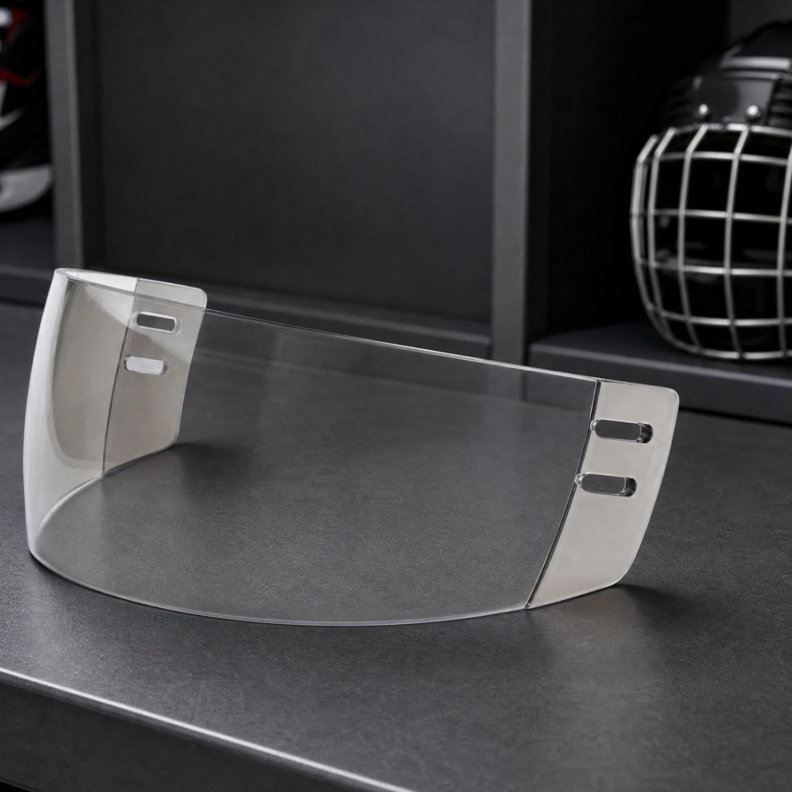 Curved Hockey Face Protect Ventilated Ice Hockey Face Protect Anti-Fog Lightweight