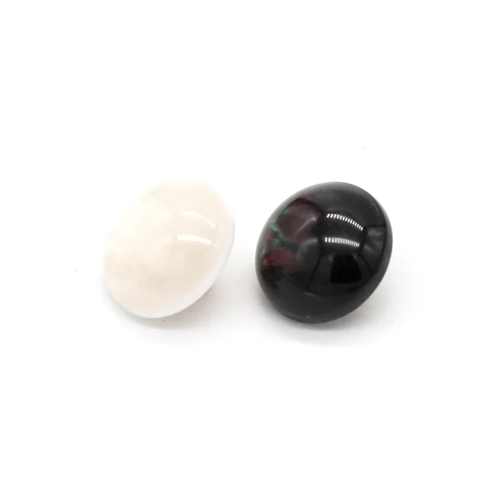 HENGC 20Pcs 11mm Round White Black Pearl Light Resin Buttons for Clothing Shirt Skirts Cuff Collar DIY Handmade Decorations