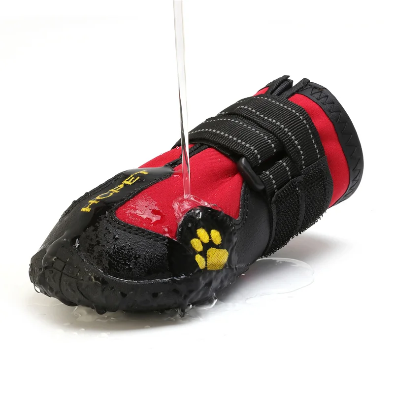 Reflective Large Dog Shoes Waterproof Dog Boots Anti-slip Soles Small Big Dogs Snow Booties for Golden Retriever Poodle Labrador