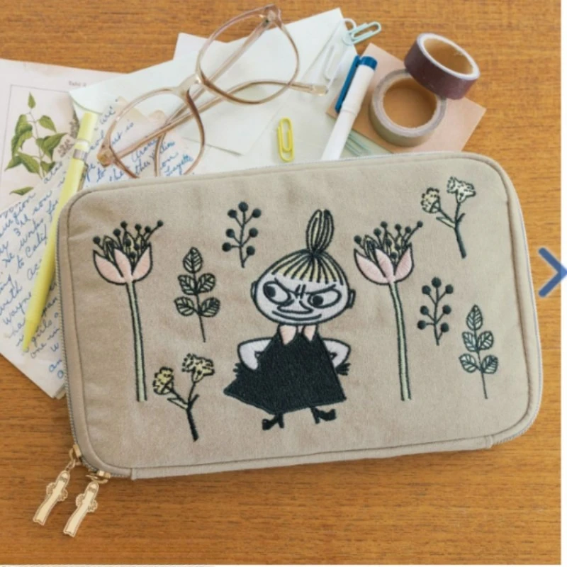 

Hot Anime Moomins Series Storage Bag Kawaii Cartoon Character Printing Large Capacity Stationery Bag Girls Birthday Gift