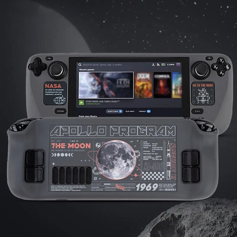 GeekShare-funda protectora de luna de absorción para cubierta de vapor, carcasa dura, cubierta trasera de disipación de calor, accesorios para consola de juegos