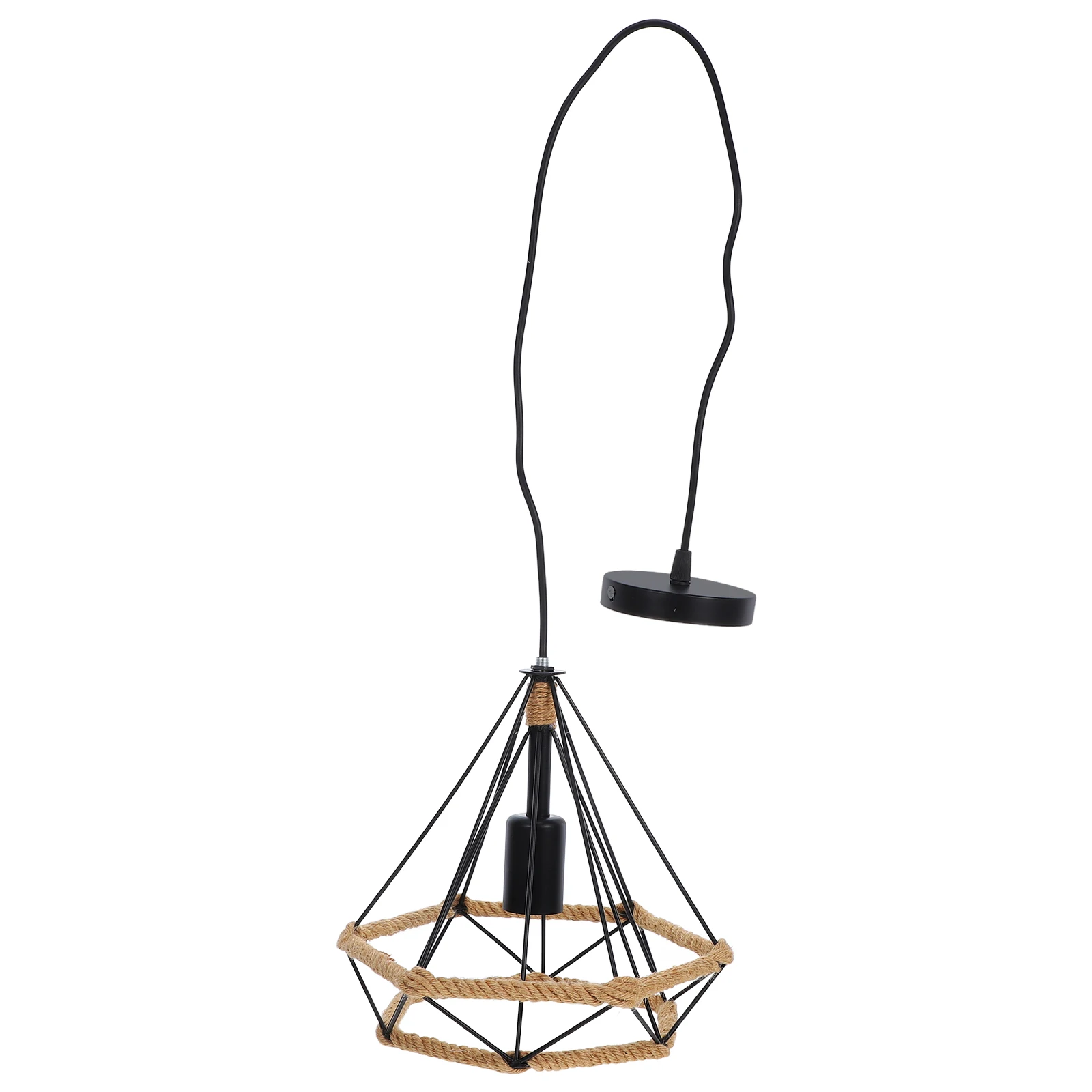 

Wrought Iron Ceiling Lamp Diamond Shaped Ch Country Style Hanging Pendant Light Bedroom Dining Room Office Studio
