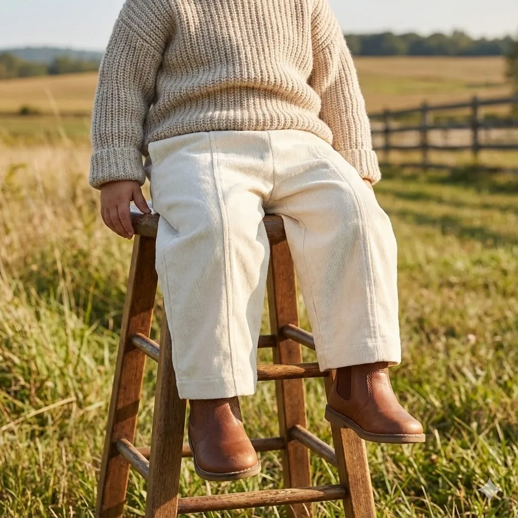 

SeasonSea Autumn Winter Baby Corduroy Pants Loose Casual Solid Color Toddler Trousers Korean Style Kids Warm Bottoms