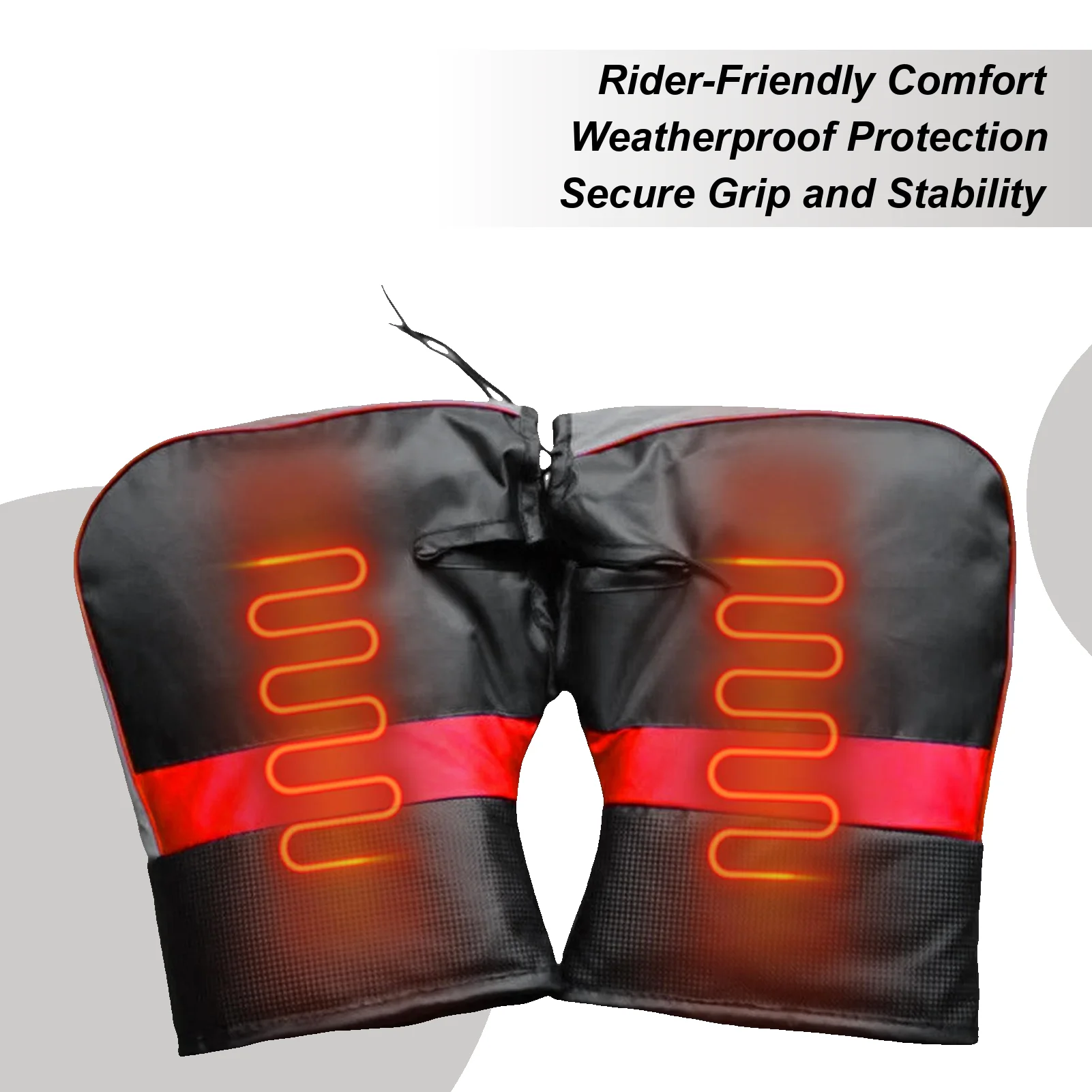 Handlebar Gloves For Bike Warm Tricycle Accessories Windproof Bicycle Handlebar Mittens For Scooter Motorcycle Snowmobile