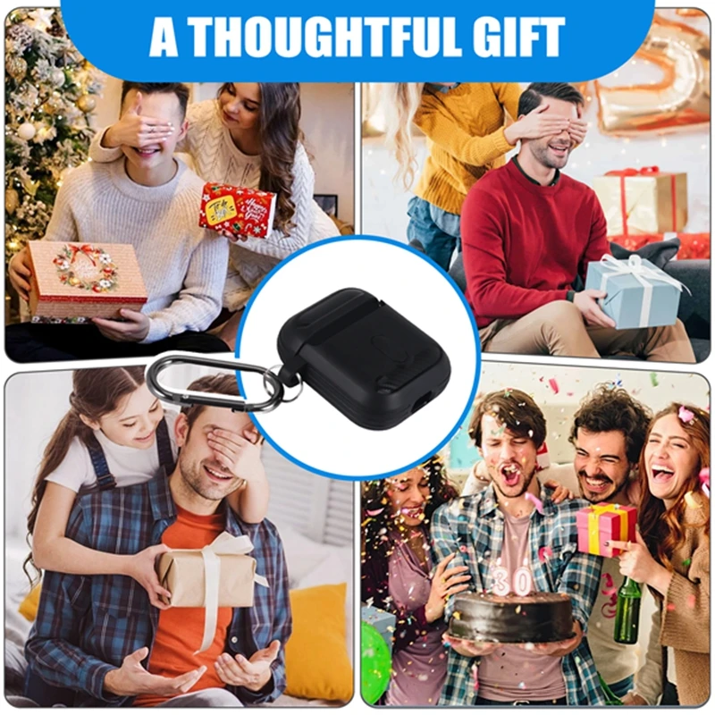 Carbon Fiber Pattern Earphone Caseprotector For Apple  Case Cover For Apple  1/2 [Visible LED Light]