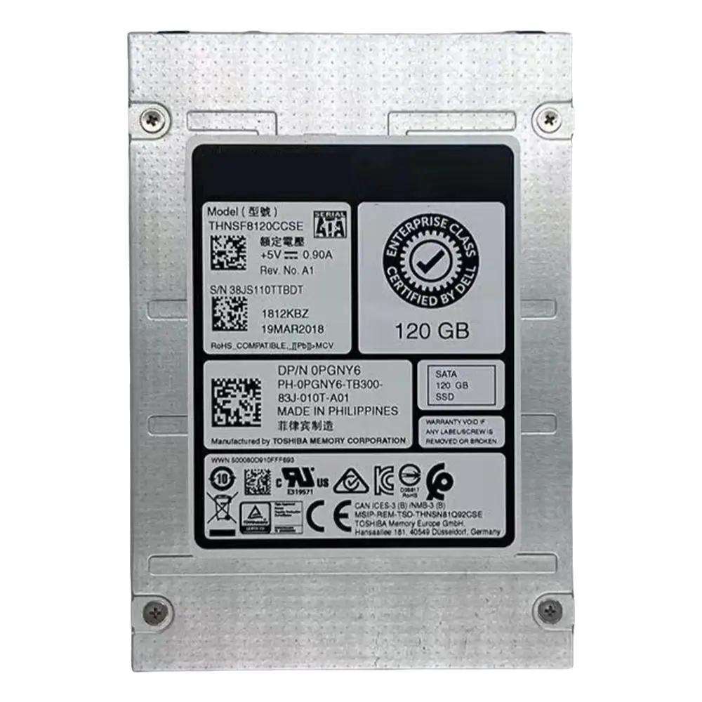 SSD Solid State Drive 2.5'' THNSF8120CCSE For Dell 120GB