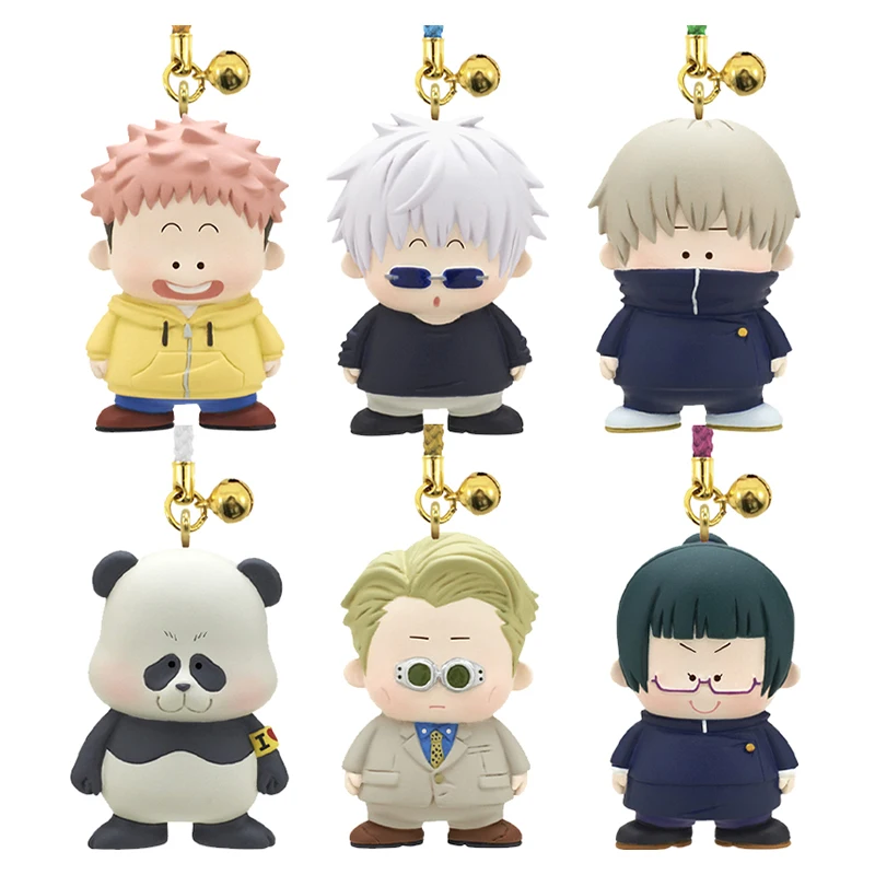 

Original KITAN CLUB Capsule Toys Cute Figurine Jujutsu Kaisen Tinkle Bell Keychain Kawaii Gashapon Anime Figures Models Gift