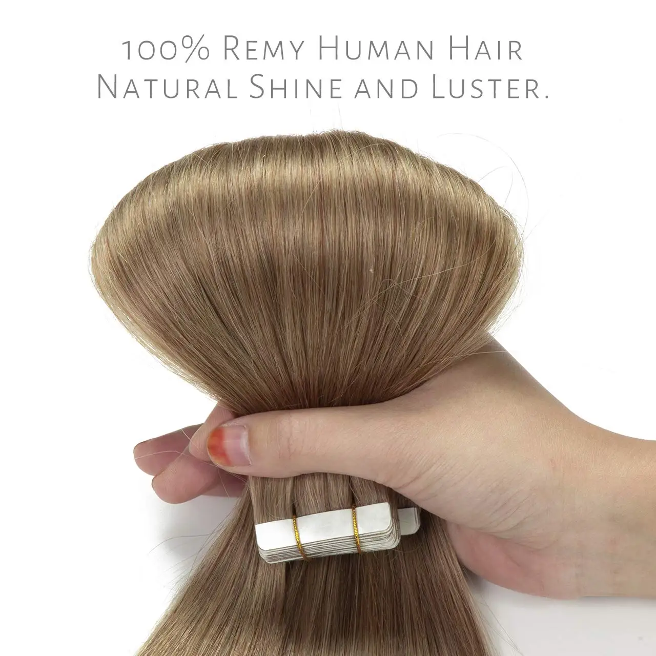 Remy Tape In Human Hair Extensions Natuurlijke Balayage Pu Huid Inslag 100% Echte Maagdelijke Menselijk Haar Kleur #6 Medium Bruine Dubbele Zijde