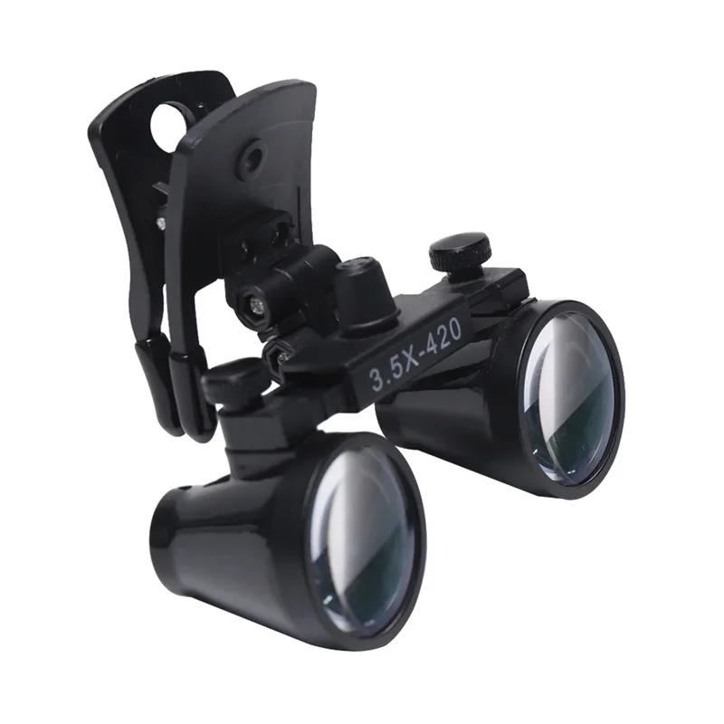 Binocular Dental Loupe 2.5X 3.5X with Clip Pupillary Distance Adjustable Dentist Professional Optical Magnifying Glass