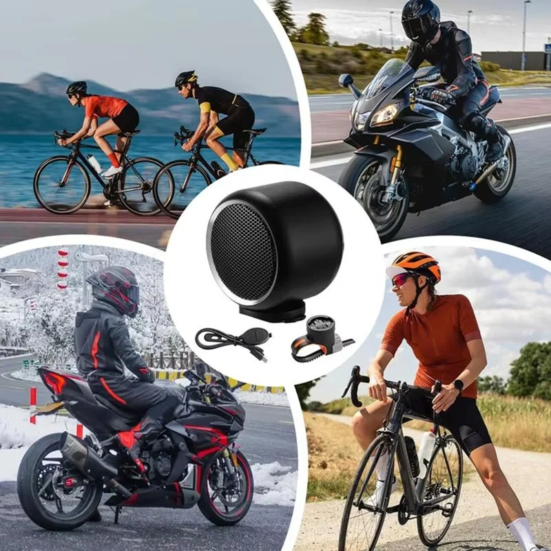 Portable Motorcycle Speaker Small Traveling Wireless Speaker Waterproof Cycling Stereo Speaker Loud Sound Shower Gold-ABWY