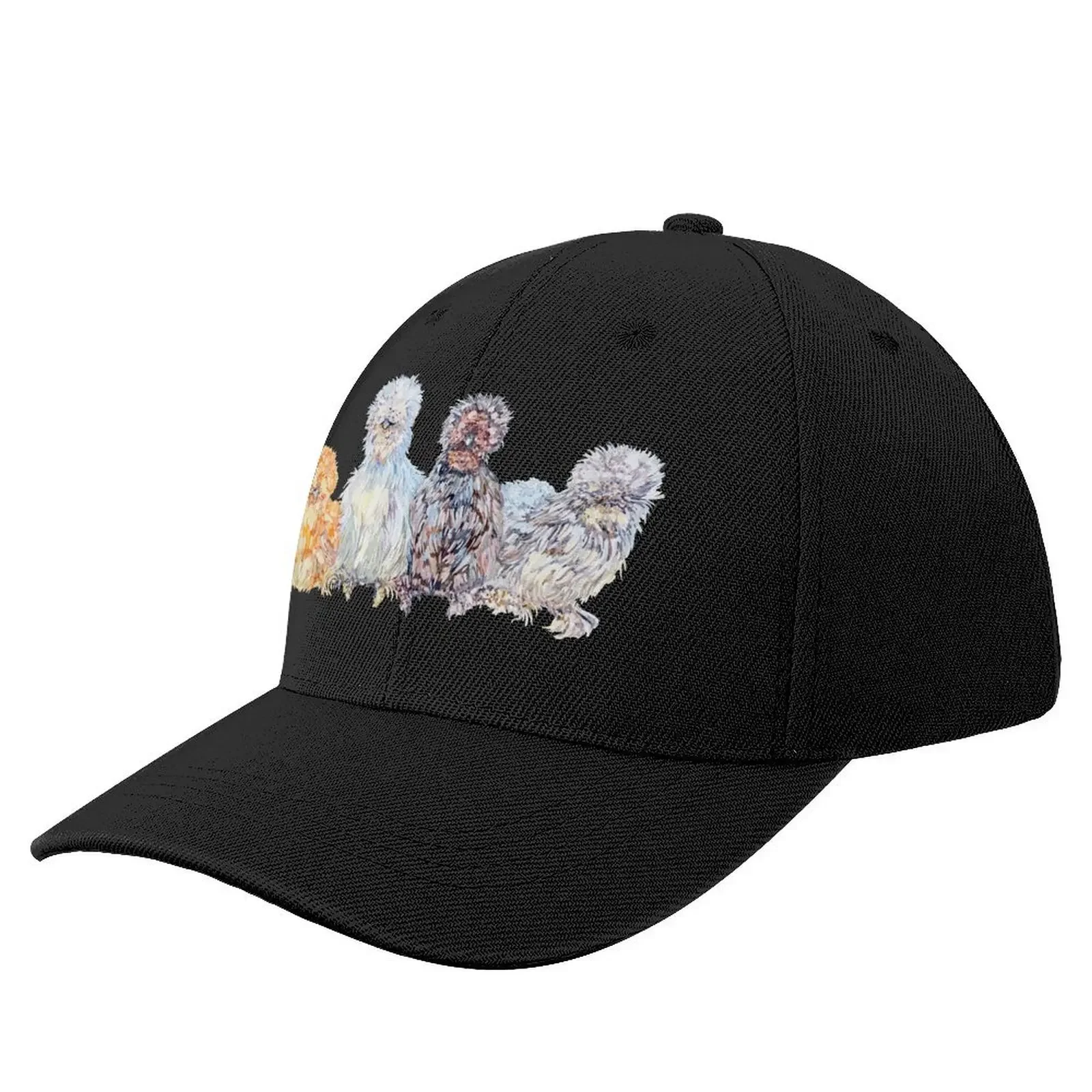 

Silkie Chicken Huddle Baseball Cap Cosplay Golf Hat Man Mountaineering Luxury Brand Golf Wear Men Women's
