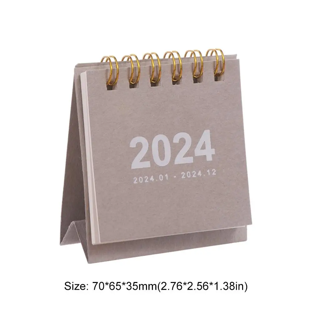 Agenda Organizer 2024 Calendar Daily Schedule Schedule Planner Mini Desk Calendar Yearly Agenda Standing Flip Calendar