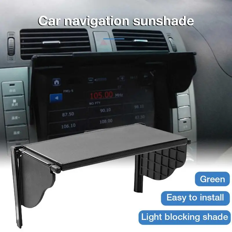 Universal Navigation Hood Car GPS Sunshade Cover For 5.5-10 Inch Car GPS Navigation Screen Visor Sunshade Car Monitor Sun Visor