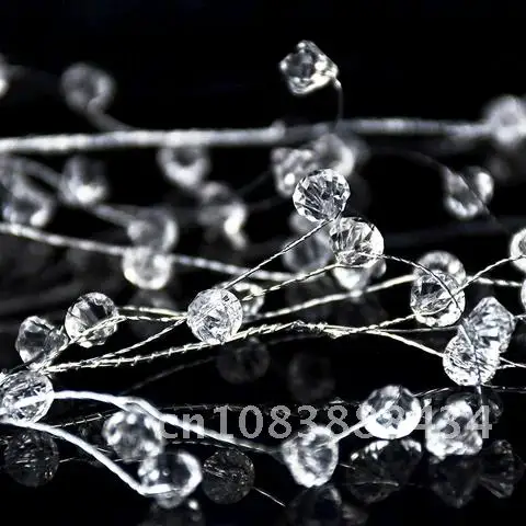 

100-150cm Clear Acrylic Crystal Bead Curtain Garland Water Drop Diamond Branch String DIY Craft For Wedding Party Decor Supplies