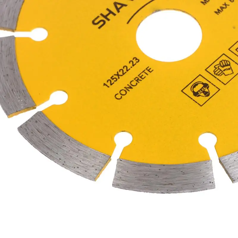 Yellow Sliver 125MM Diamond Disc Saw Blades Cutting Blade Disk For Angle Grinder Cutting Marble Ceramic Granite Concrete Wood