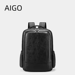 AIGO Executive Backpack Men PU Satchel Briefcase Office Casual Travel Laptop Office Business Sports Shoulder Back Pack Mochila