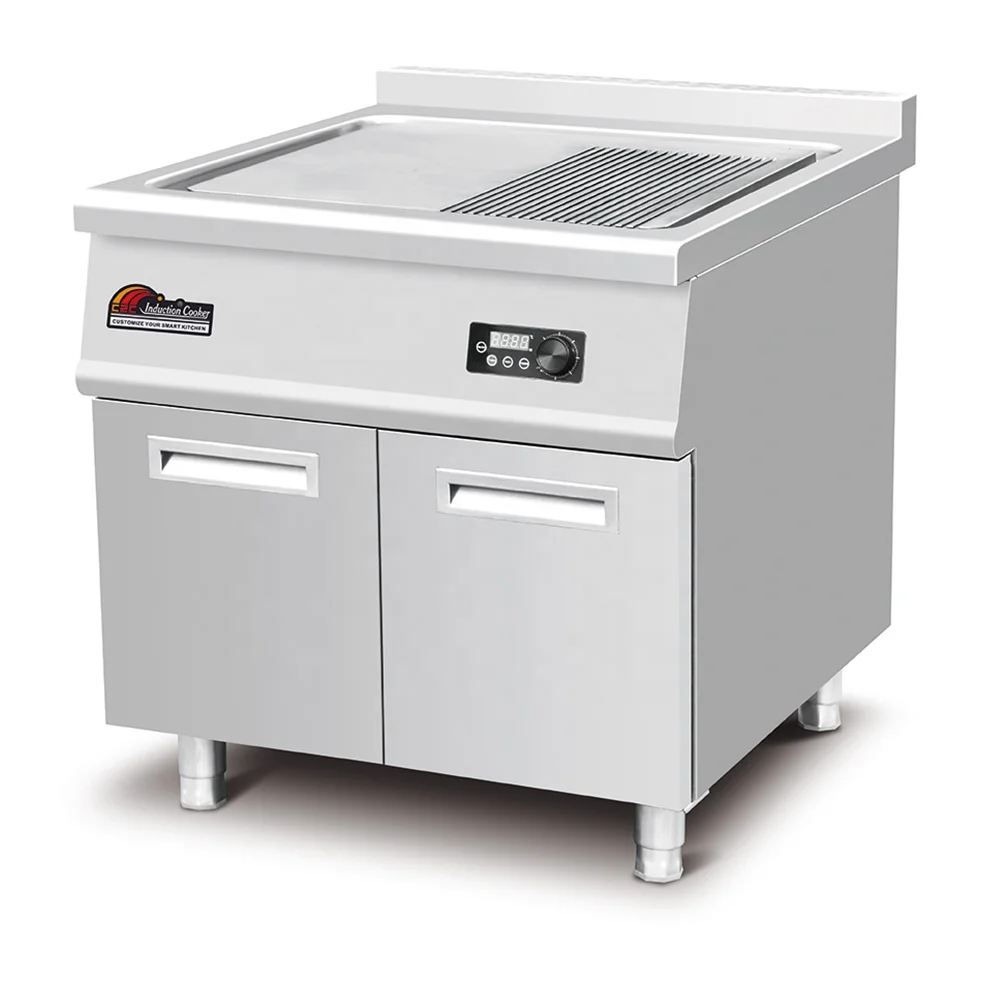 

Ресторанная сковорода, машина для гриля теппаньяки, стейк, чугунный диапазон, электрическая коммерческая индукционная сковорода CZC