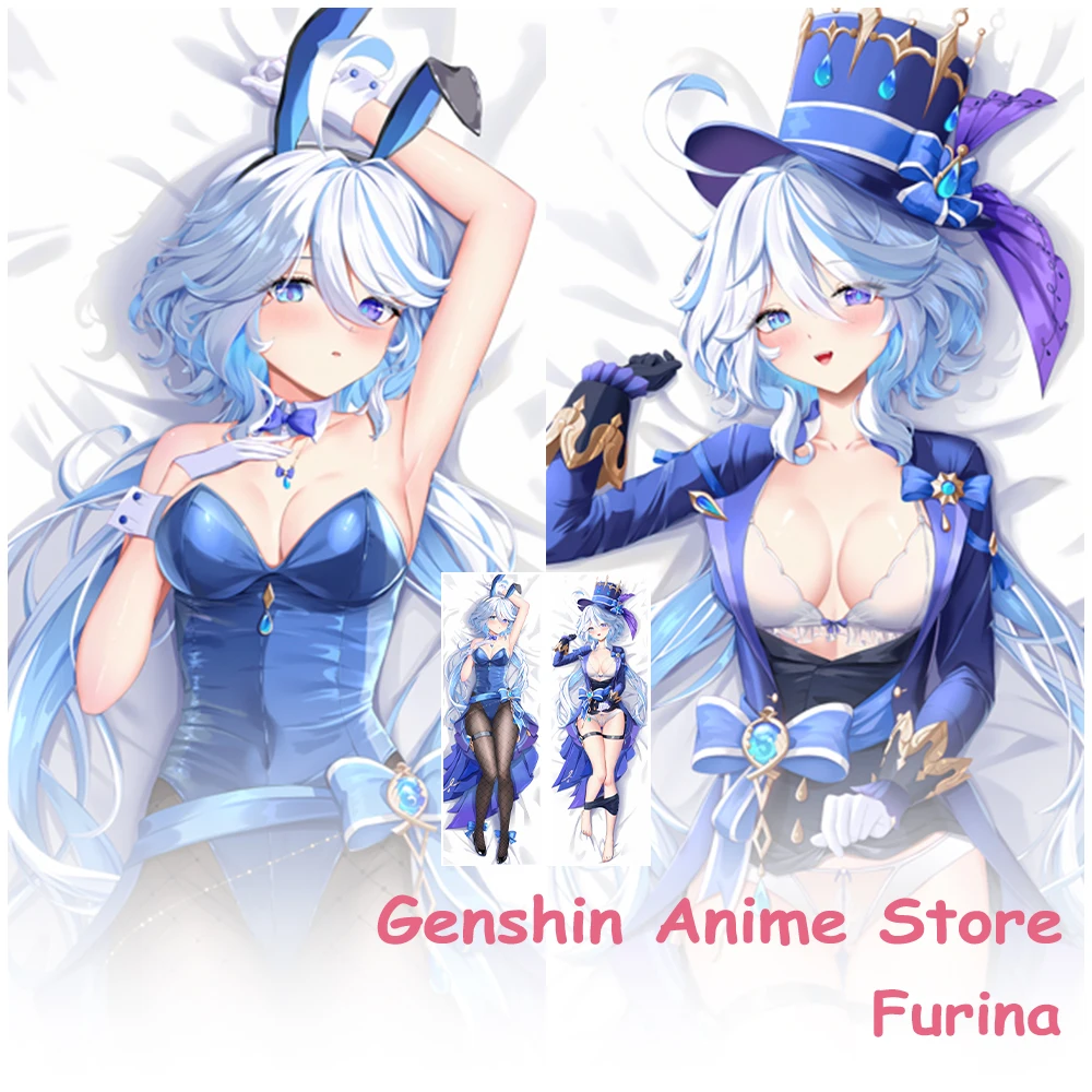 

Genshin Impact Furina Hugging Body Pillowcase Dakimakura Cosplay Props Anime Double-Sided Printed Otaku Pillow Cushion Covers