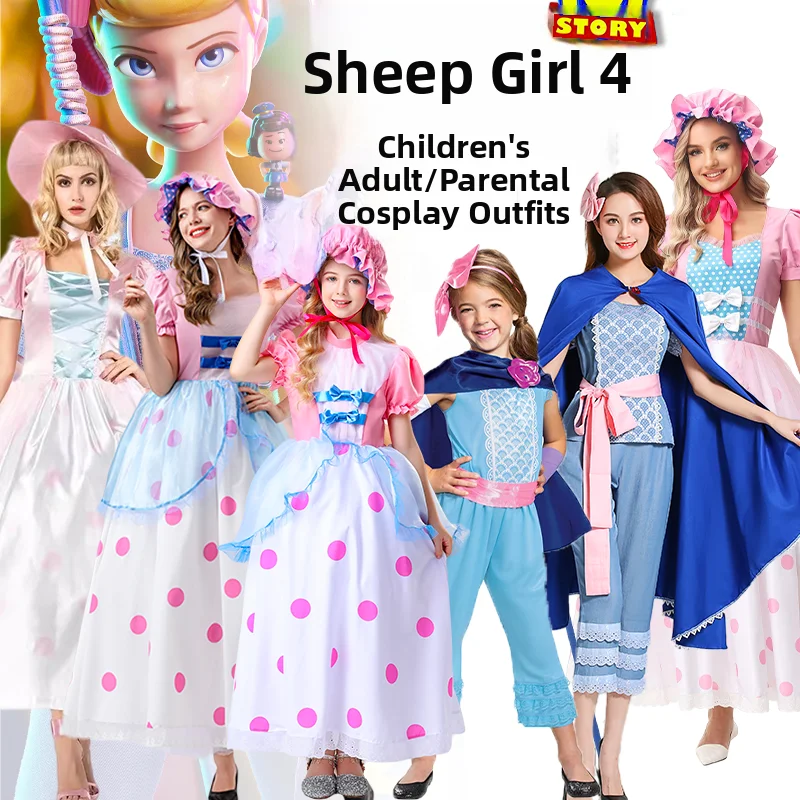 

loween Toy S Cosplay Costume Long Skirt epherd Girl Outfit for Adults Children's loween Costume Par Supplies