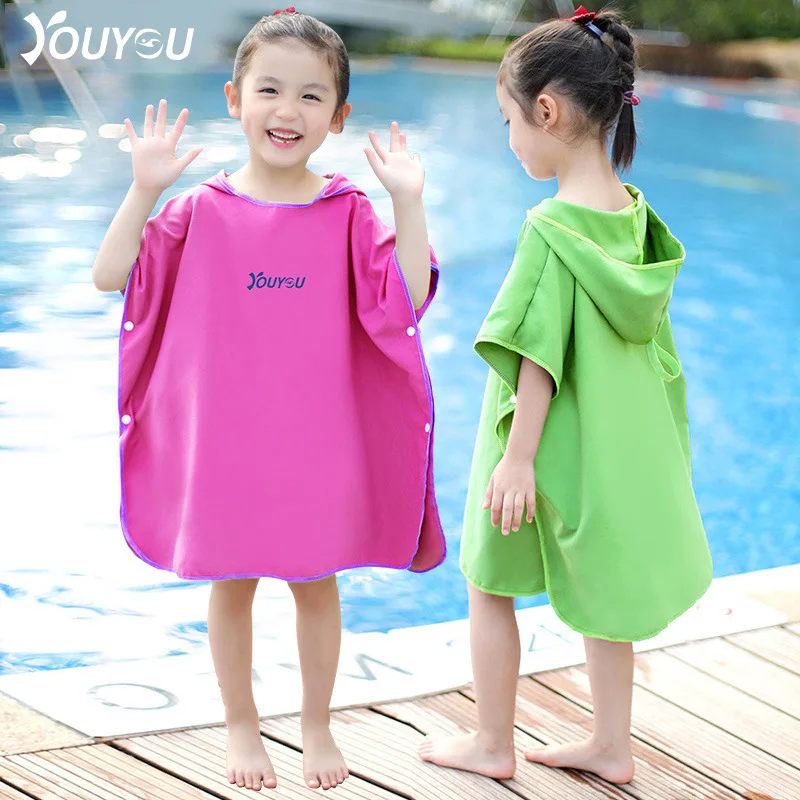 Polyester Quick Drying Bath Towels,Hooded Cloak,Children's Swimming Hot Springs,Travel Beach,Water Absorbing, Bathrobe,C674