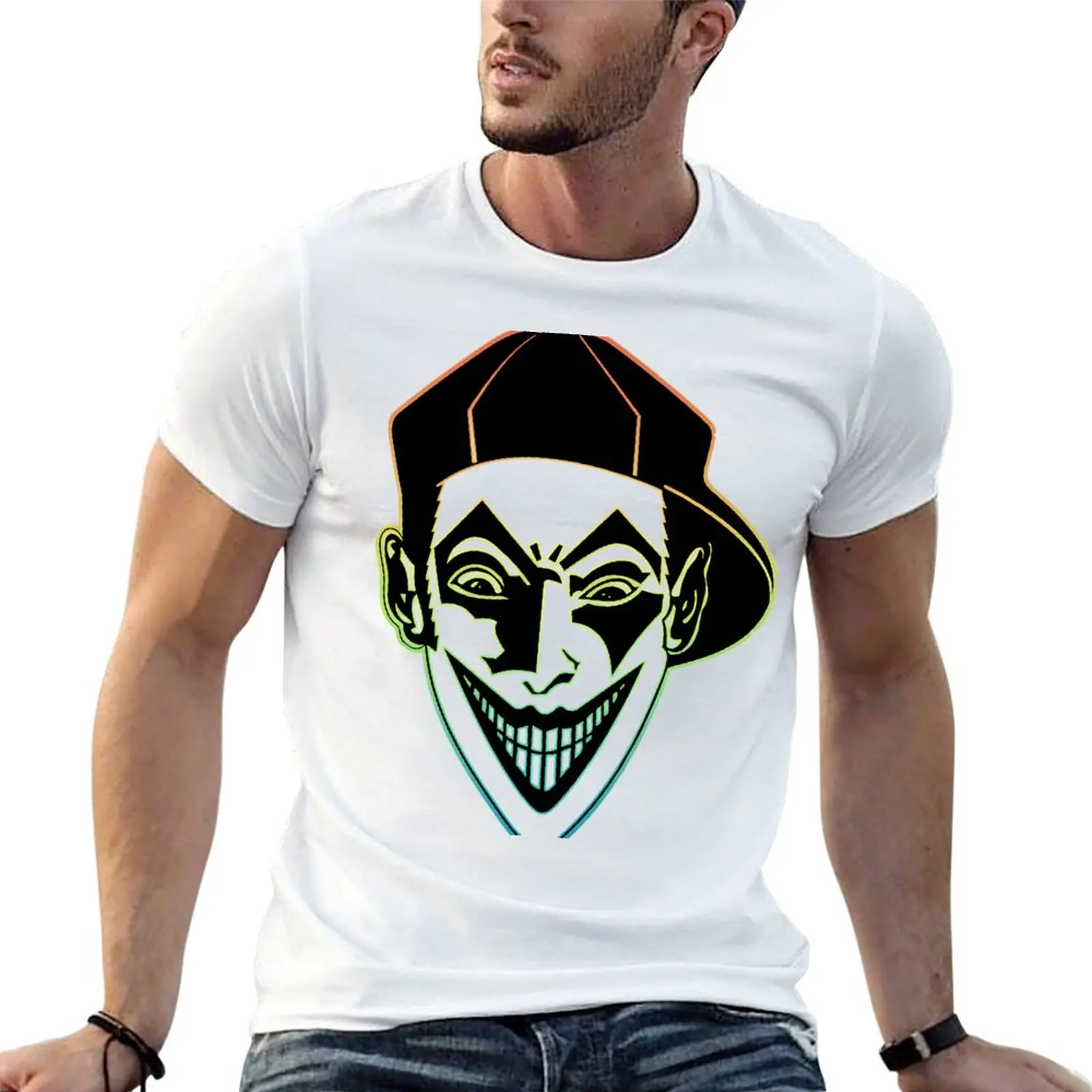Masterboy joker - dance music 90s T-Shirt Minimalist Plain Crew Neck T-Shirt