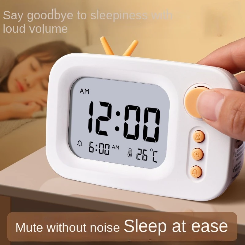 Multi-functional LED alarm clock for students special wake-up device Multi-functional creative cute girl digital watch clock